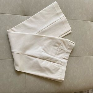 Ann Taylor Cream Devin Fit Pants